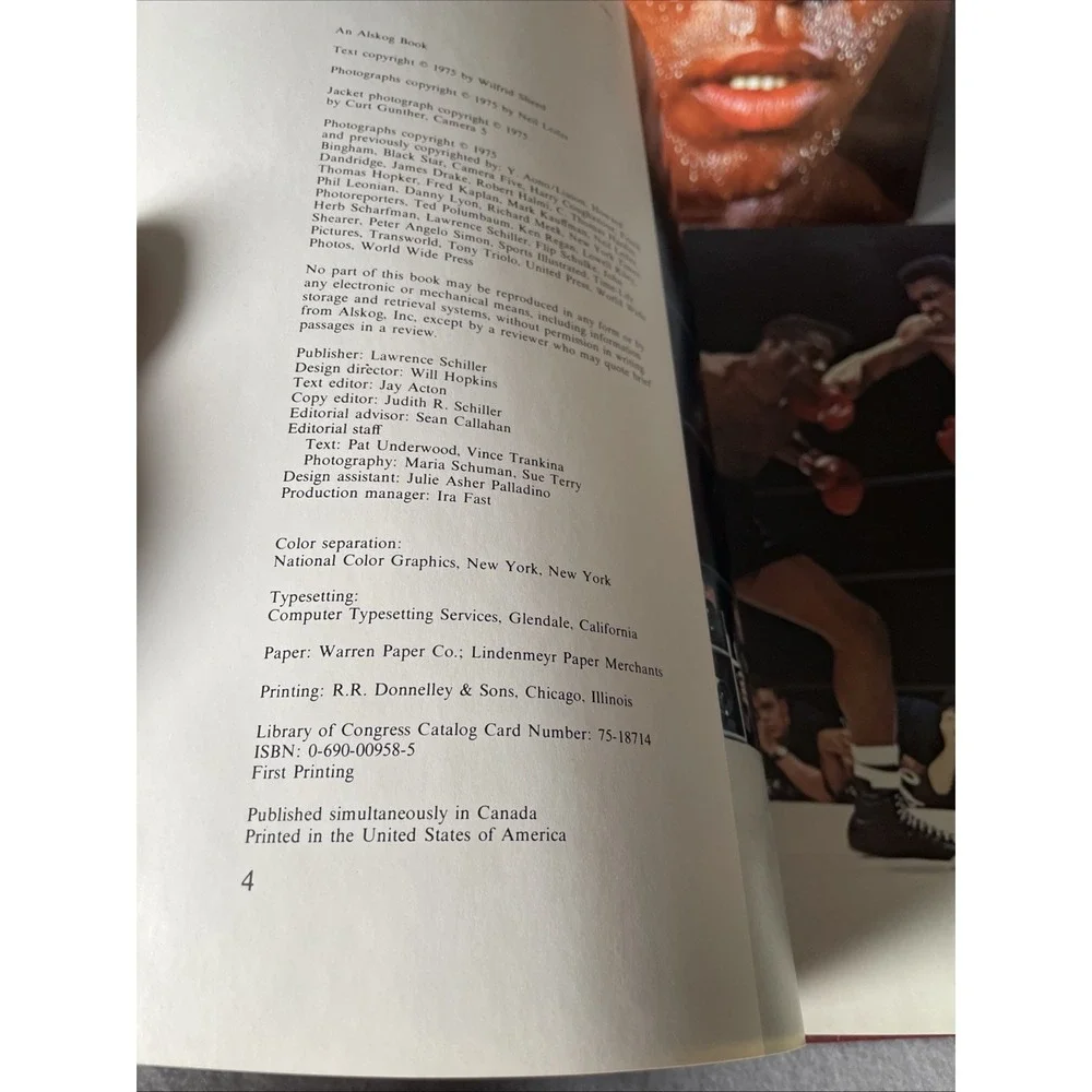 Muhammad Ali: A Portrait in Words and Photographs by‎ Wilfrid Sheed ** Read**